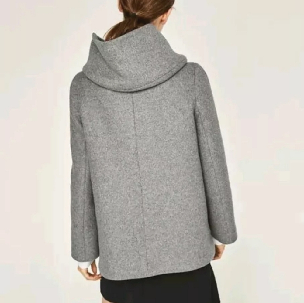 Last Chance Before Donating Zara Wrap Collar Coat - Picture 4 of 10